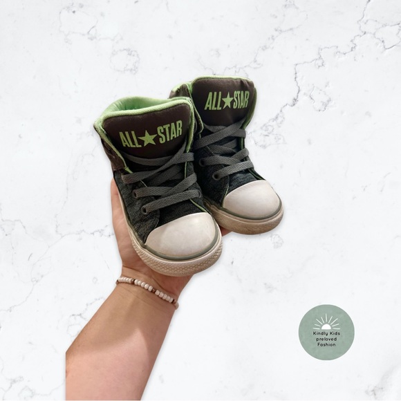 Converse All star | Size 9c EUC Grey mid hightop sneakers - Picture 1 of 4